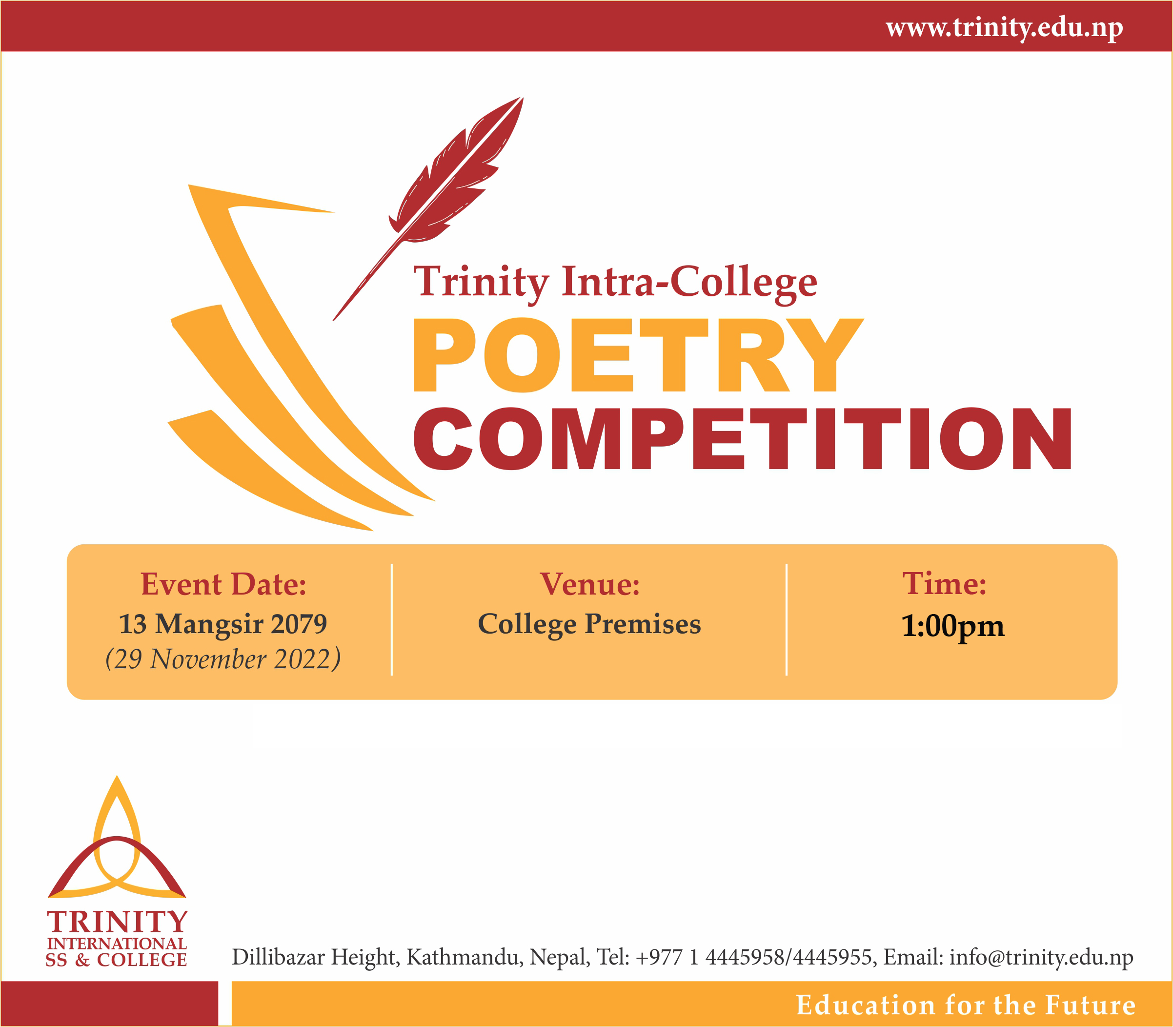 Intra-College Poetry Competition 2022